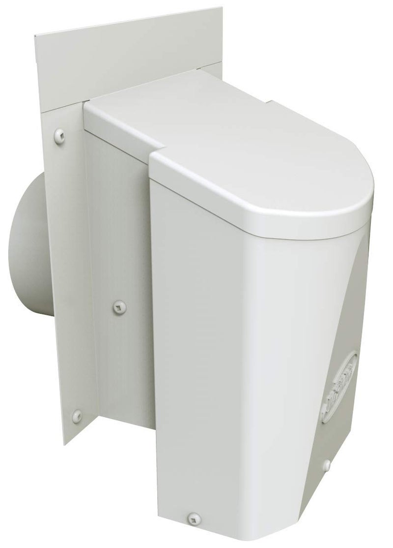 MAXIMUM Ventilation 4 inch Outdoor Wall Dryer Vent Cover, Bathroom Vent Cover, HVAC Exhaust/Intake Wall Vent Cover, Energy Saving Dryer Vent Cover, Steel and Weatherproof Construction (AF4C)â€“ White - Image 1